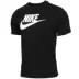 Nike nam ngắn tay mùa hè móc lớn thể thao đan giản dị logo lớn thoáng khí cổ tròn lỏng lẻo AR5005 - Áo phông thể thao áo thun tập gym nam Áo phông thể thao