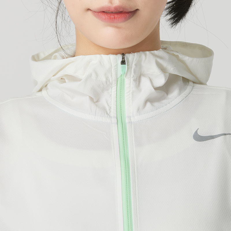 NIKE耐克外套女装2024夏新款运动服休闲透气轻薄连帽夹克HJ3948-图2