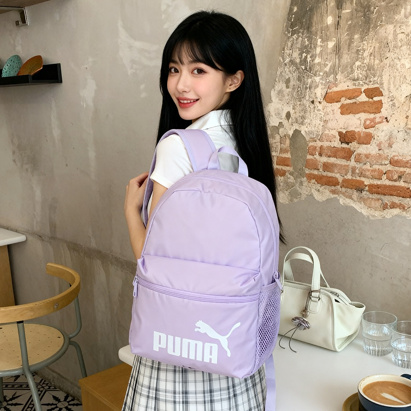 Lucky Leaf|PUMA PUMA student school bag backpack, men's and women's bag junior high school student high school student sports bag backpack