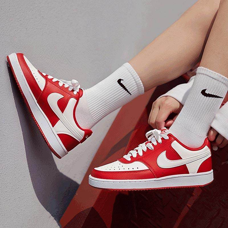 Nike耐克马年新年女鞋官方正品COURT红白拼色板鞋2026新款休闲鞋,淘宝优惠券,粉丝福利购,淘宝优惠卷