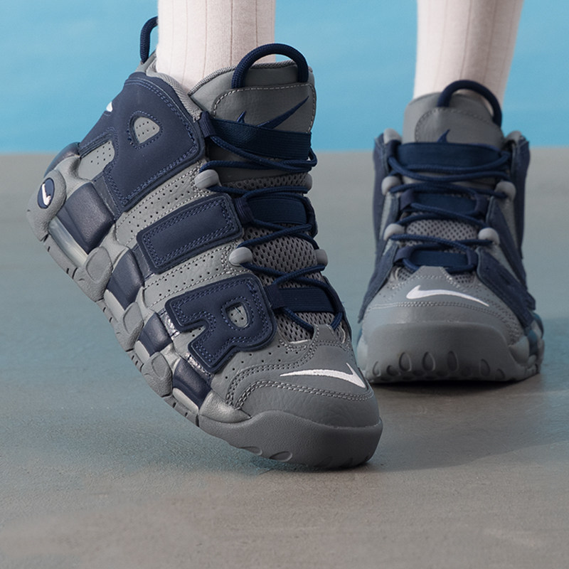 NIKE耐克童鞋女鞋秋冬新款皮蓬大AIR舒适中帮休闲鞋复古运动鞋子 - 图2