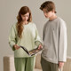 Fenton's new long-sleeved pure cotton couple's spring and autumn pajamas