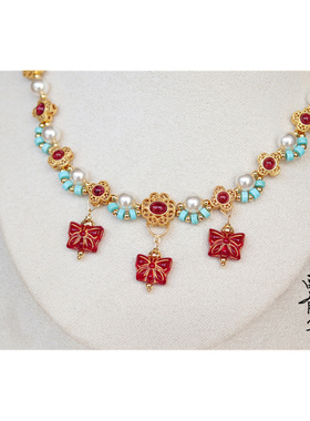 田曦薇武祯子夜归同款项链古风新中式敦煌华丽璎珞汉服国风配饰唐