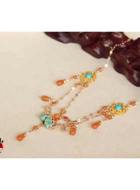 田曦薇武祯子夜归同款项链古风新中式流苏璎珞唐敦煌国风汉服配饰