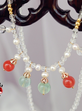 汉服坦领配饰唐风项链软璎珞