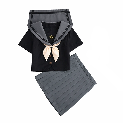 СущностьDark Night Meteor JK Униформа юбки Японская средняя униформа звездного звездного звездного неба Daily Daily Set Six Mangers