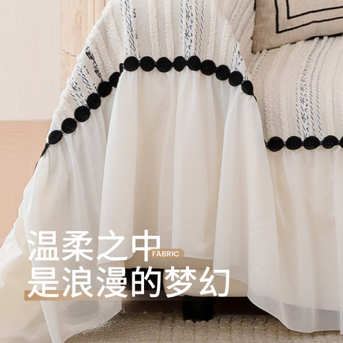 雪尼尔沙发盖布巾四季通用2026新款高级感秋冬沙发毯全包坐垫套罩 - 图3