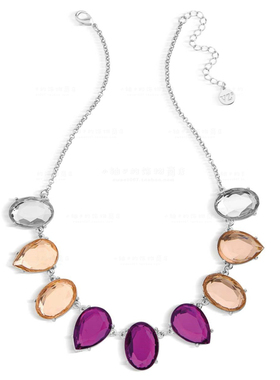 水滴宝石礼服年会耳钉毛衣项链