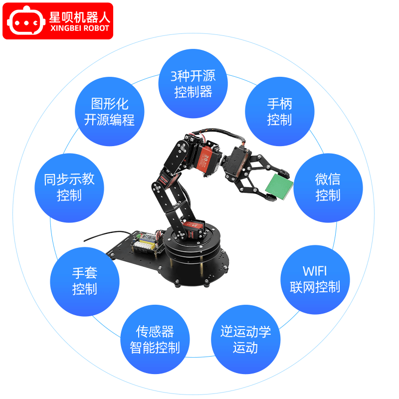 开源6轴机械臂stm32 51编程机器人 创思兴业数码机器人/机械臂