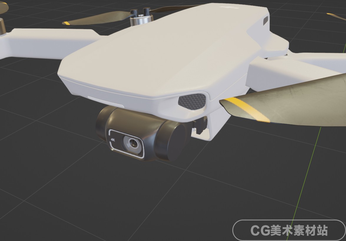 Blender FBX dji mini2 大疆无人机3D模型素材 - 图1