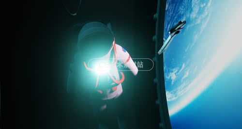 Blender太空舱零重力星球场景3D模型素材 - 图2