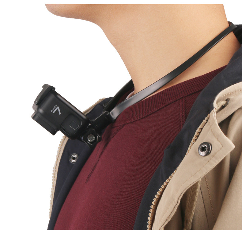 适用于GoPro9/8/7挂脖大疆action脖挂项圈路亚钓鱼第一人称支架,淘宝优惠券,粉丝福利购,淘宝优惠卷