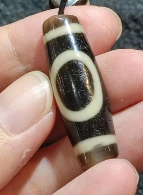 中国天珠品种佳台湾工艺张奎风化包浆老料一二三眼玛瑙天珠优选高