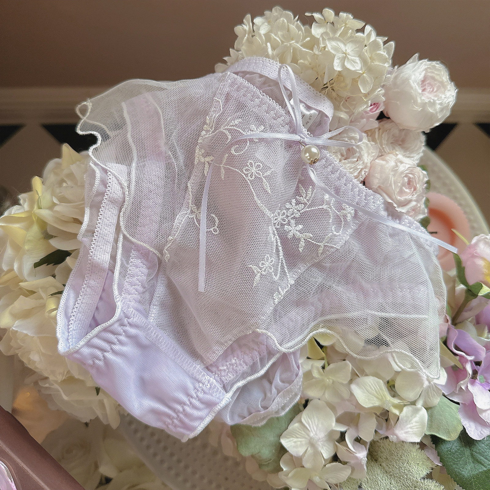 【浪漫粉紫系 】内裤女生纯棉裆性感蕾丝内裤女 新款短裤薄款低腰,淘宝优惠券,粉丝福利购,淘宝优惠卷