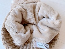 Комплект из двух частей 出口美国童装冬加绒加厚毛线帽子粗毛线围巾中大童洋气围脖7-12岁