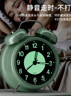 闹钟学生专用起床神器2026新款儿童男初中生老人强力叫醒充电静音