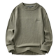 Jeep inner layer with pure cotton round neck casual sweater and sweater