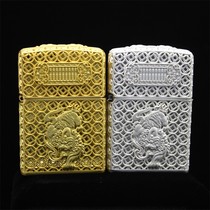 zippo Sesame Flower Silk Trick the Thunder Bolt leopard Windproof Kerosene Lighter Gift collection