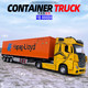 Hengteng alloy 124 container truck model