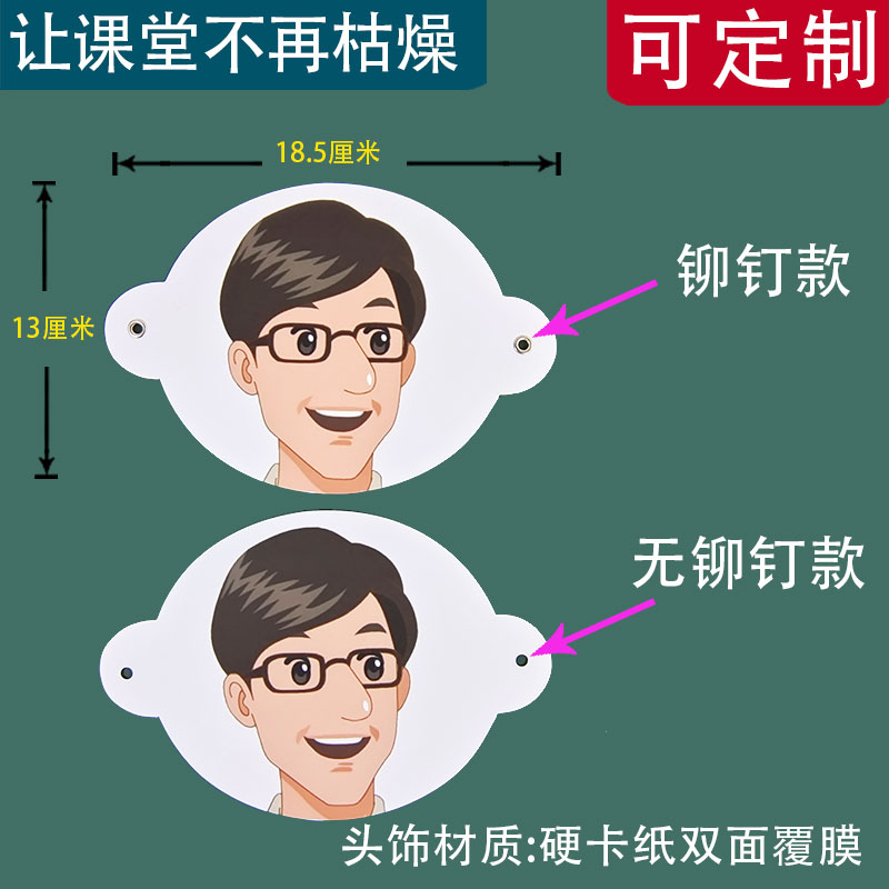 PEP人教版小学英语人物头饰主人翁头套磁性贴公开课教具道具-图0