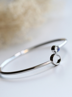 月光石百搭时尚风女友闺蜜手镯