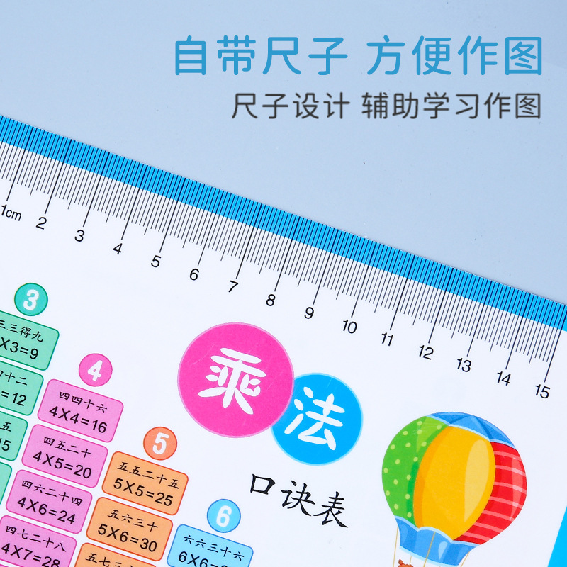九九乘法口诀表卡片小学算数一二年级数学算数九九乘法表背诵神器 - 图0