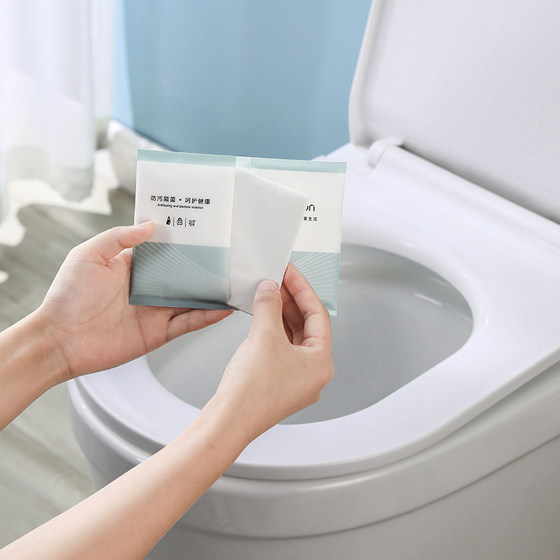 108 pieces disposable toilet seat travel portable