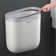 Simple wall-mounted large-capacity oval trash can