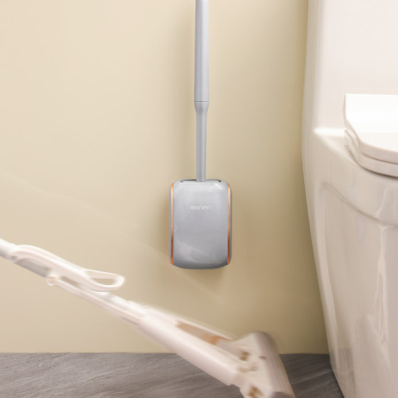 Light luxury style wall-mounted toilet brush new silicone brush