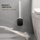 Toilet brush, home punch-free toilet silicone brush, bathroom no dead corner wall-mounted long handle toilet cleaning artifact