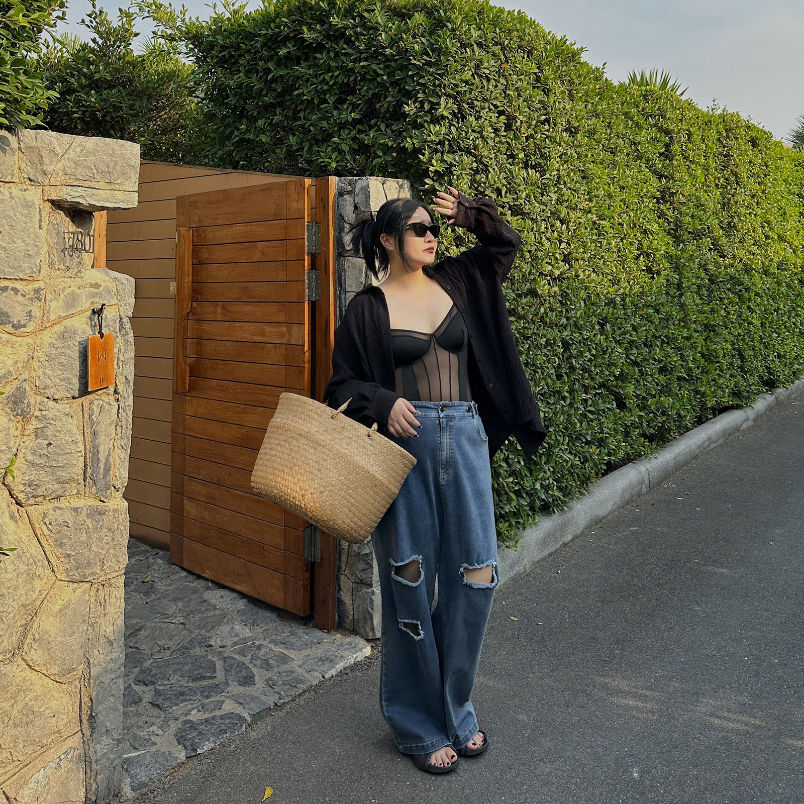 铅笔小鑫大码女装拼接连体胖mm吊带露背性感蕾丝背心,淘宝优惠券,粉丝福利购,淘宝优惠卷