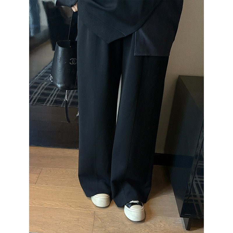 铅笔小鑫大码女装 撞色拼接 吸睛组合 显瘦CP 开叉T恤+裤子套装,淘宝优惠券,粉丝福利购,淘宝优惠卷