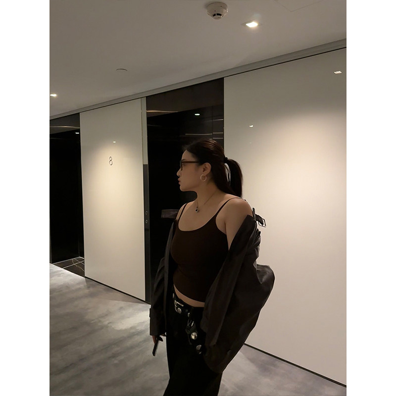 铅笔小鑫大码女装 亲肤高弹 自带胸垫吊带背心可外穿,淘宝优惠券,粉丝福利购,淘宝优惠卷