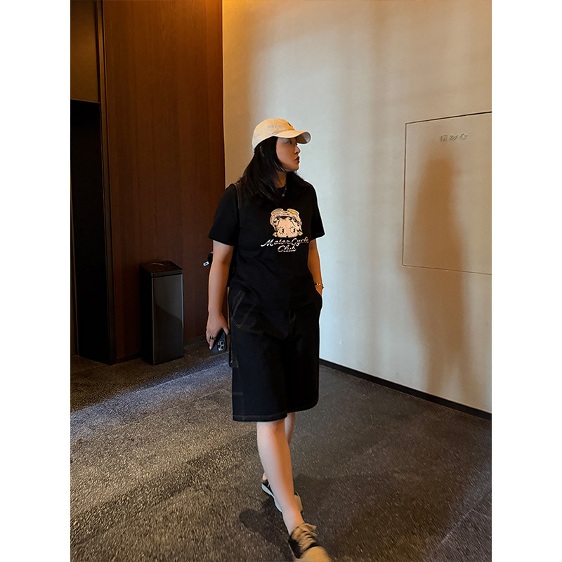 铅笔小鑫大码女装趣味卡通 大码印花 童趣减龄显瘦T恤,淘宝优惠券,粉丝福利购,淘宝优惠卷