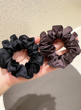 韩系皮筋冰丝小肠圈头绳发量少