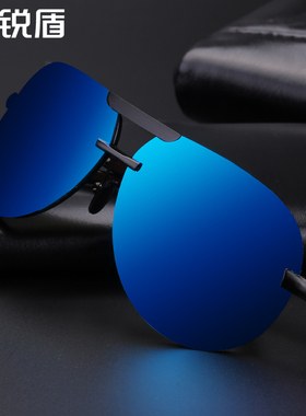 墨镜蓝色运动骑行时尚风偏光镜