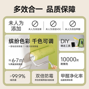 当天入住立邦肤感1988乳胶漆可可蛋奶墙面漆哑光抗甲醛净味艺术漆