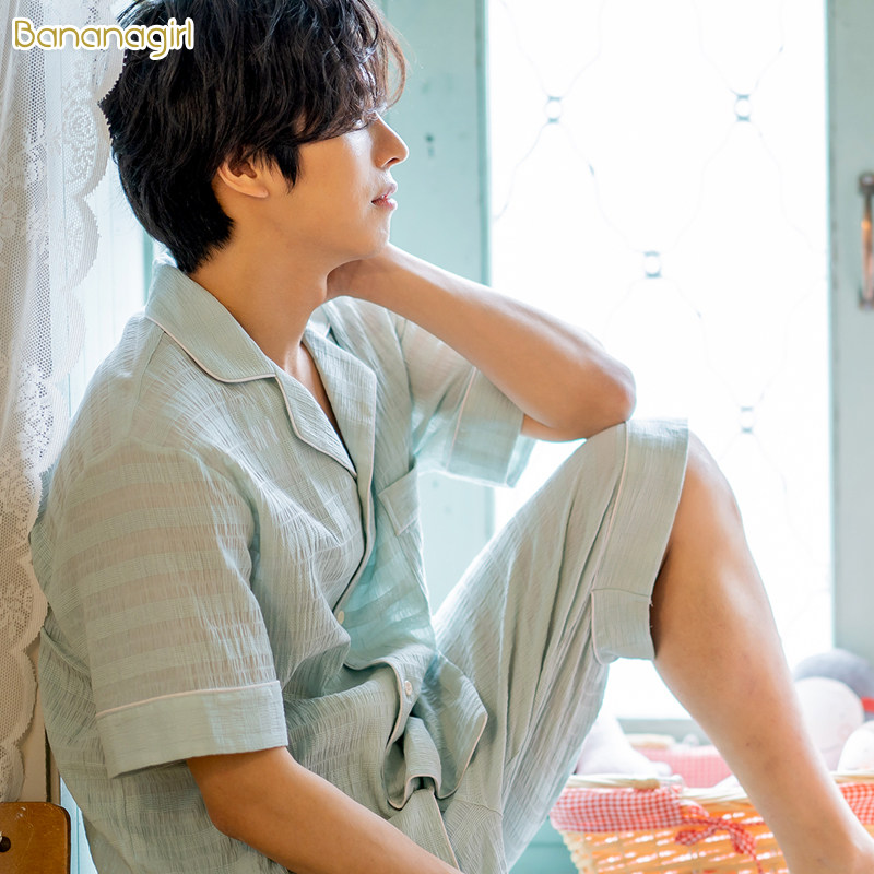 bananagirl韩版甜美情侣女夏睡衣 bananagirl睡衣/家居服套装