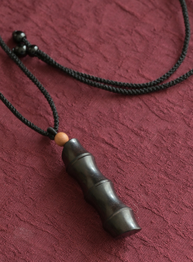 黑檀木紫檀吊坠项坠毛衣链秘密信桶神秘储藏复古国风礼物男女饰品