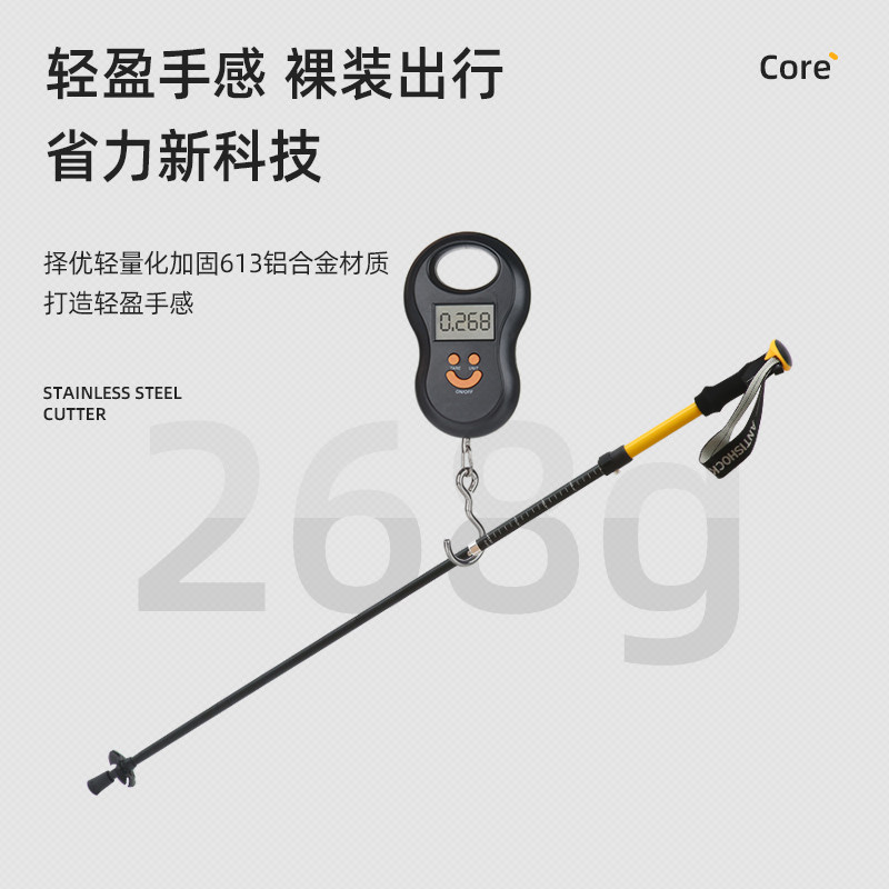 登山杖手杖专业户外折叠爬山杖碳素超轻伸缩徒步装备防滑拐棍滑雪,淘宝优惠券,粉丝福利购,淘宝优惠卷