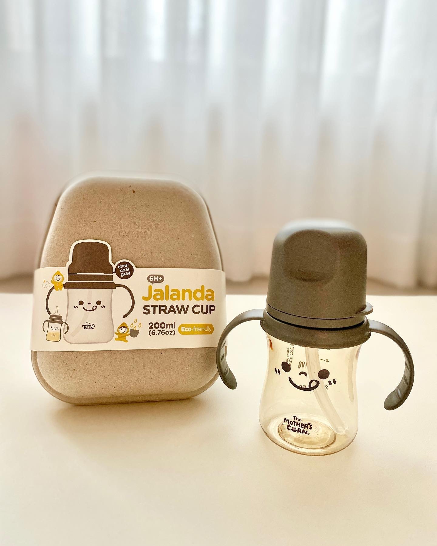 LLM｜韩国motherscorn笑脸吸管杯防呛宝宝学饮杯婴儿童喝奶ppsu,淘宝优惠券,粉丝福利购,淘宝优惠卷