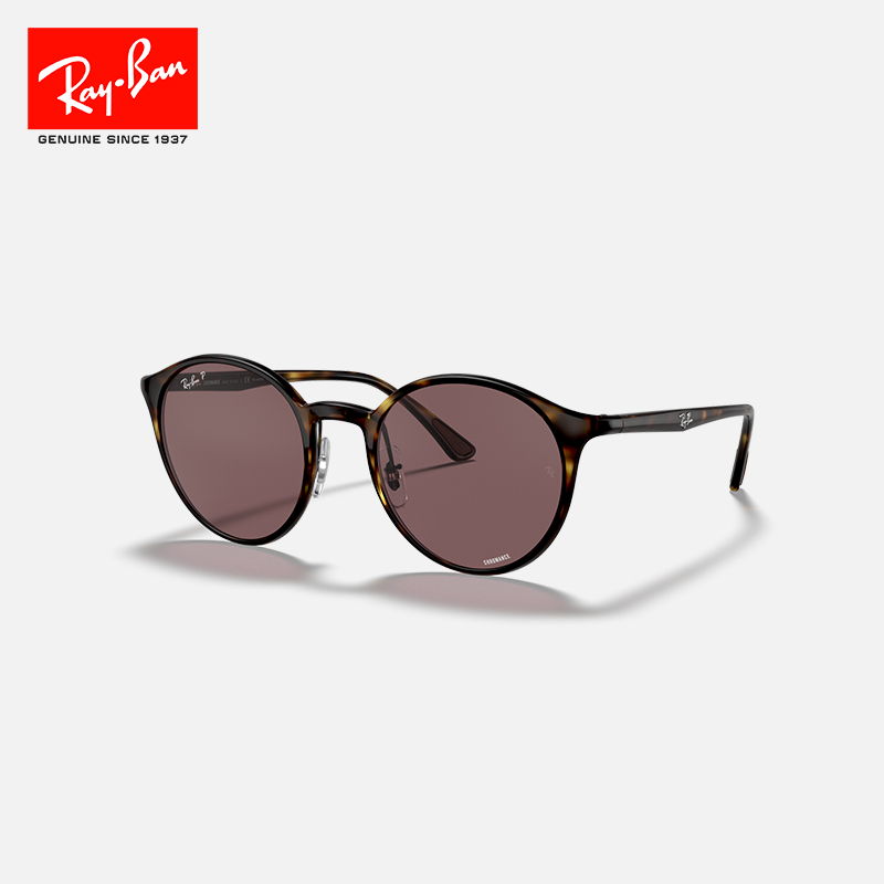 RayBan雷朋太阳镜圆角大框复古眼镜康目色偏光男女墨镜0RB4336CH - 图0