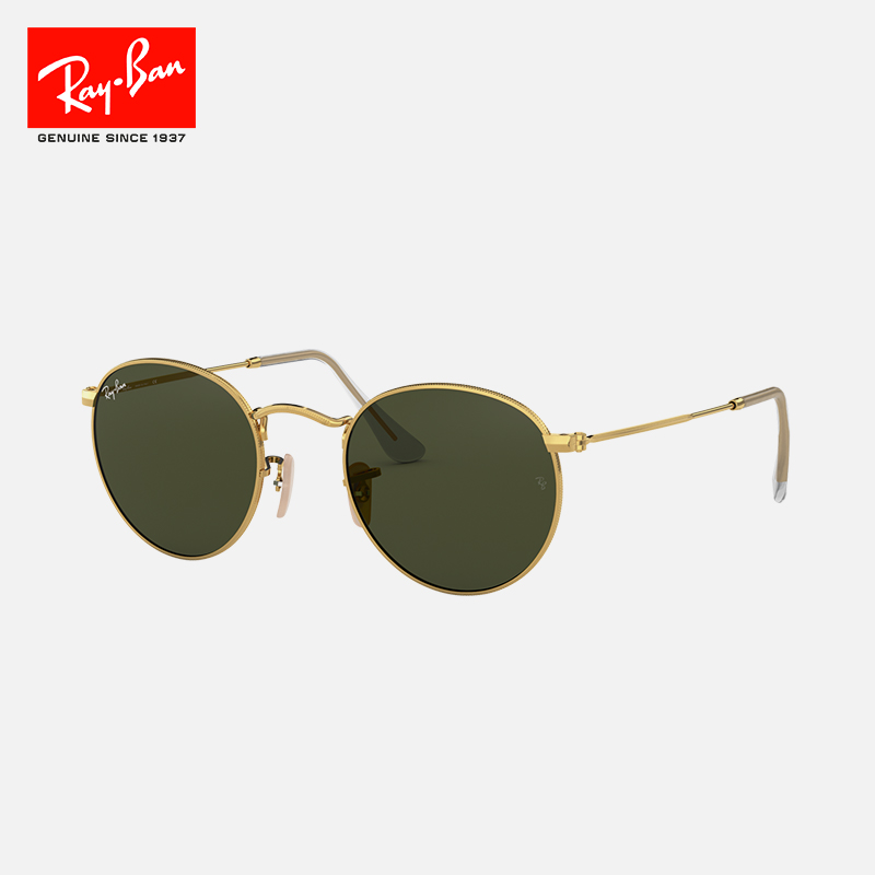 RayBan雷朋太阳镜金属圆形眼镜复古偏光男女款墨镜0RB3447可定制 - 图1