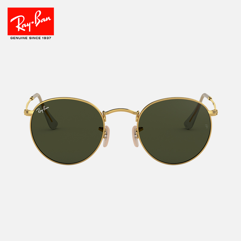 RayBan雷朋太阳镜金属圆形眼镜复古偏光男女款墨镜0RB3447可定制 - 图0