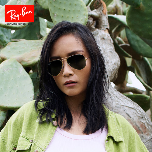 RayBan雷朋墨镜太阳镜飞行员男女眼镜偏光可配度数蛤蟆镜0RB3025 - 图0