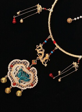 古风汉服璎珞流苏项圈马面裙国风项链明制婚服旗袍配饰秀禾服颈圈