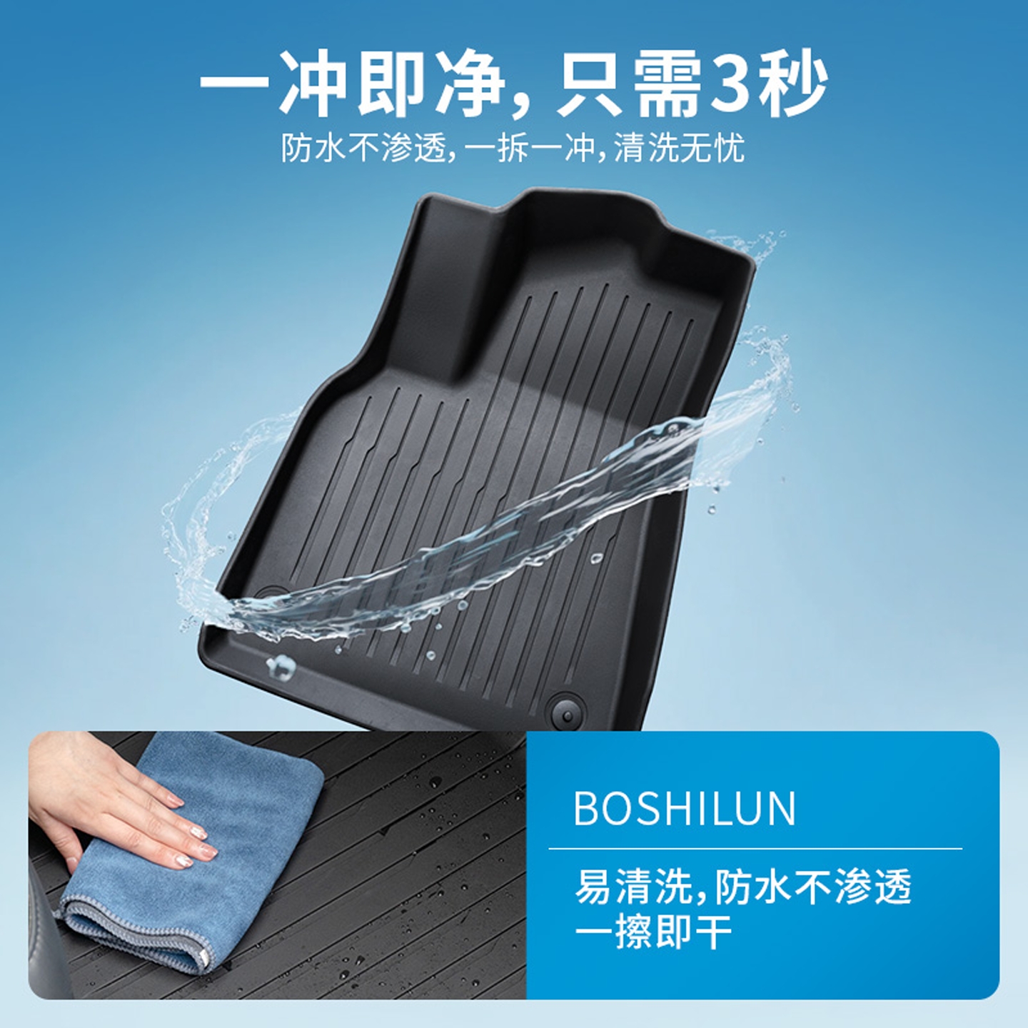 领克03脚垫z20/06/08/01/07/05汽车全包围tpe专用主驾驶地毯地垫 - 图2