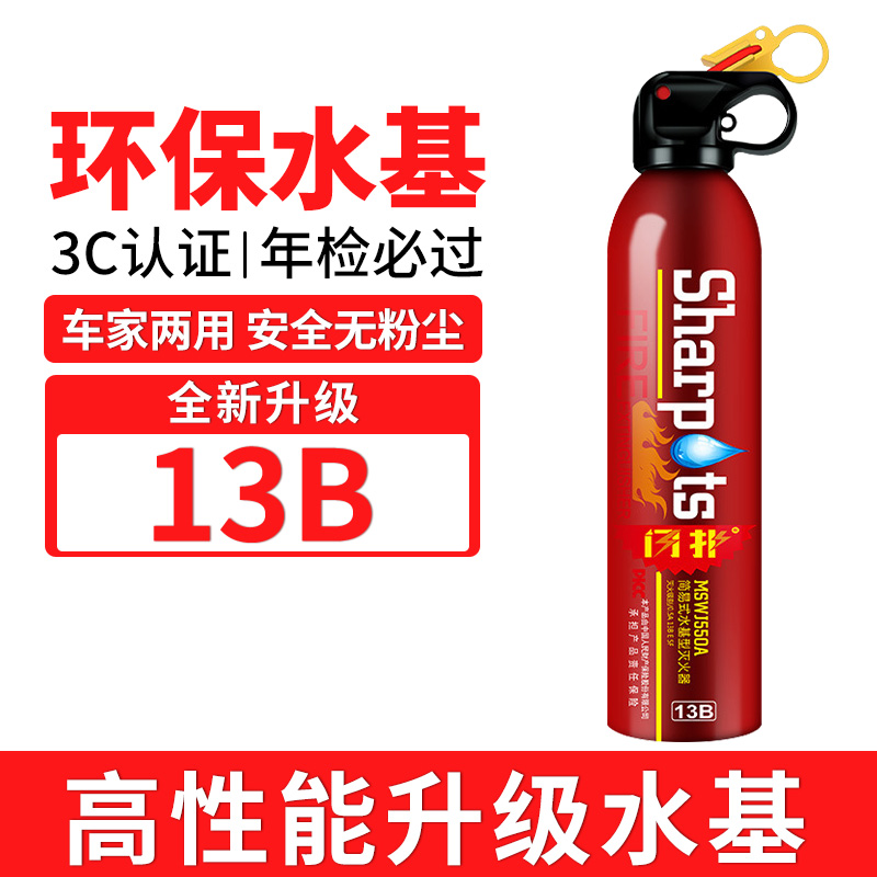 车载灭火器水基小型便携式汽车私家车年检家用水基型车用消防正品 - 图3