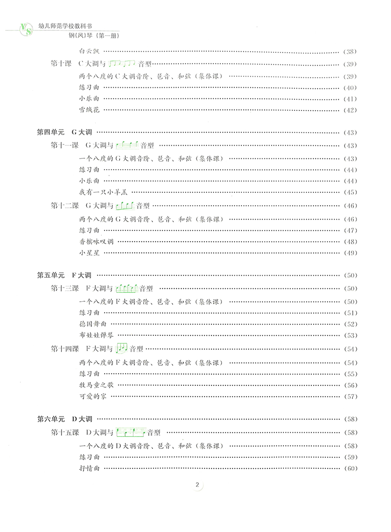 幼儿师范学校教科书钢（风）琴第一册国家规划教材-图2