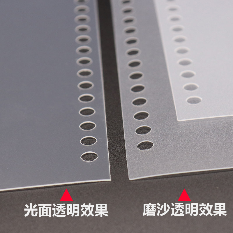 透明磨沙装订A4封皮B5封面30孔圆孔加厚26孔活页纸芯A5文件保护壳,淘宝优惠券,粉丝福利购,淘宝优惠卷